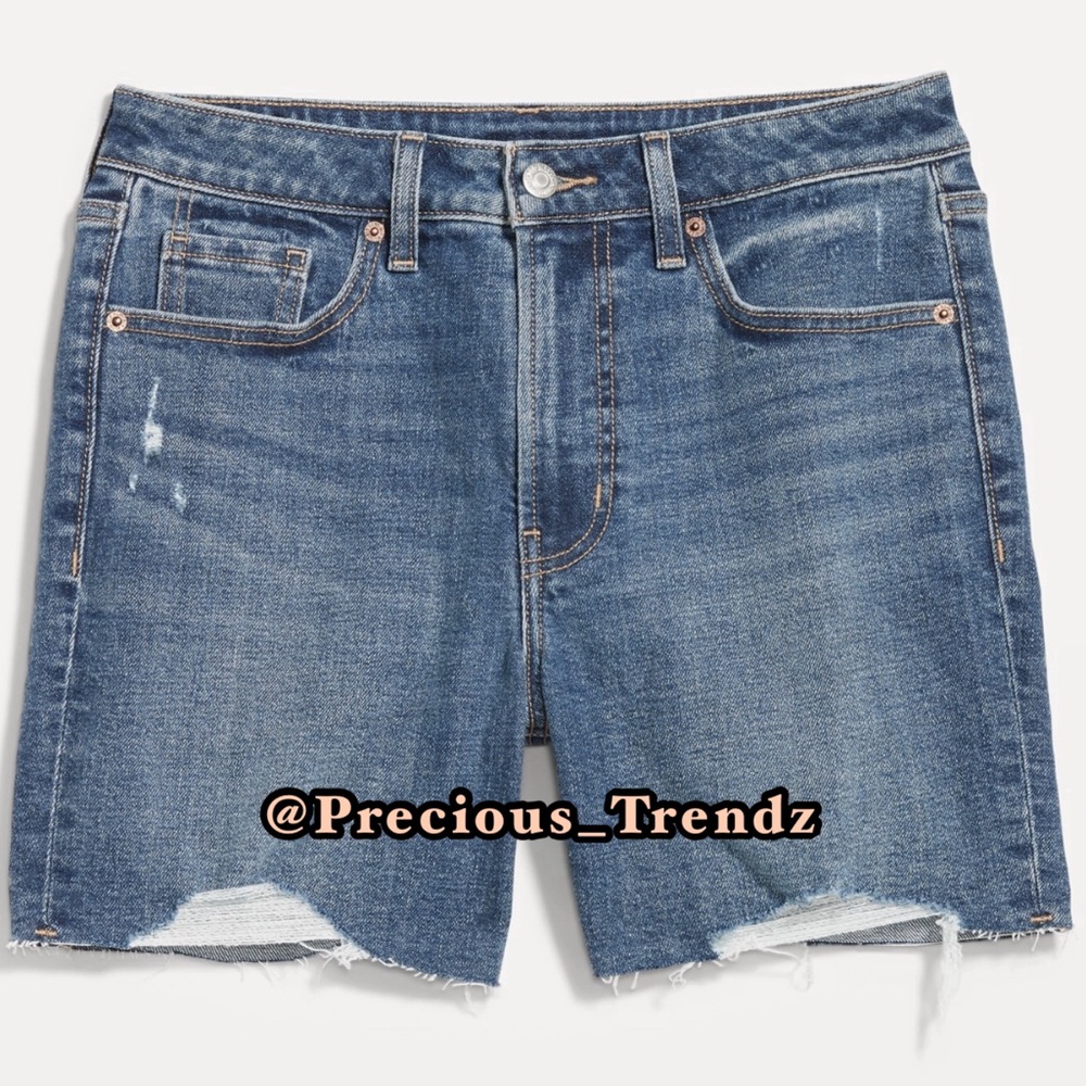 📦 Old Navy High-Waisted OG Straight Shorts Plus Size 30 (Medium Wash)